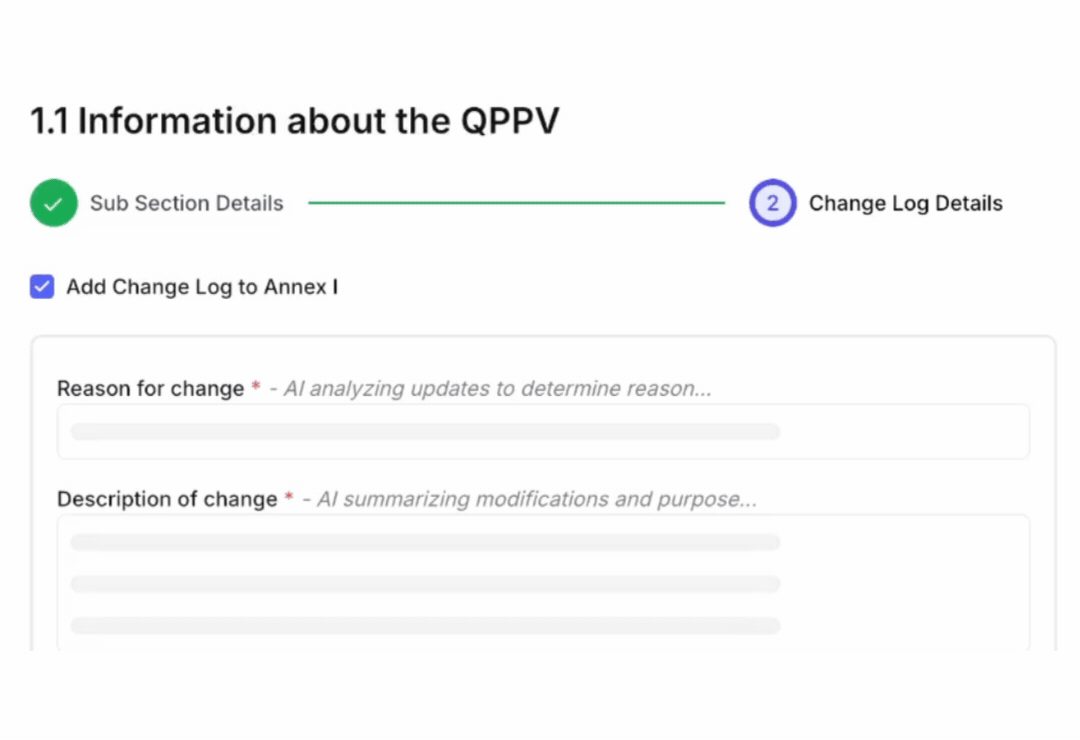 AI change log generator