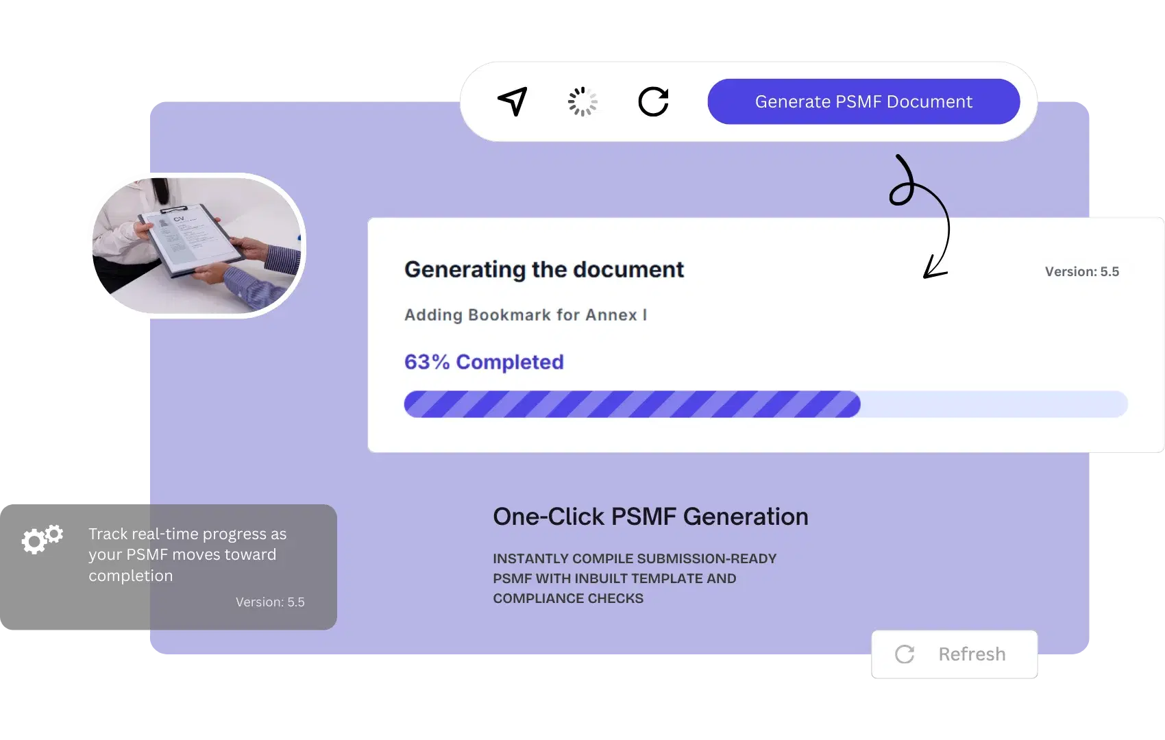 Publish PSMF documents on the go
